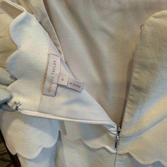 Rebecca Taylor Cream Scalloped Jumpsuit - Picture 5 of 12